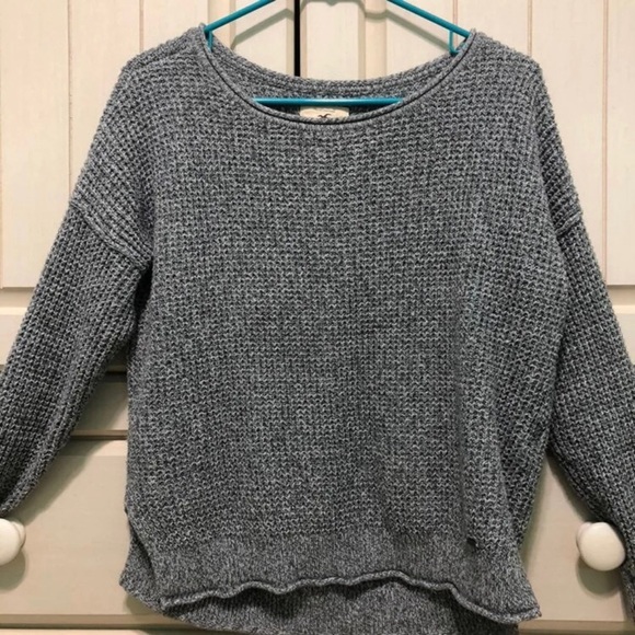 GREY HOLLISTER KNITTED SWEATER - Picture 2 of 11